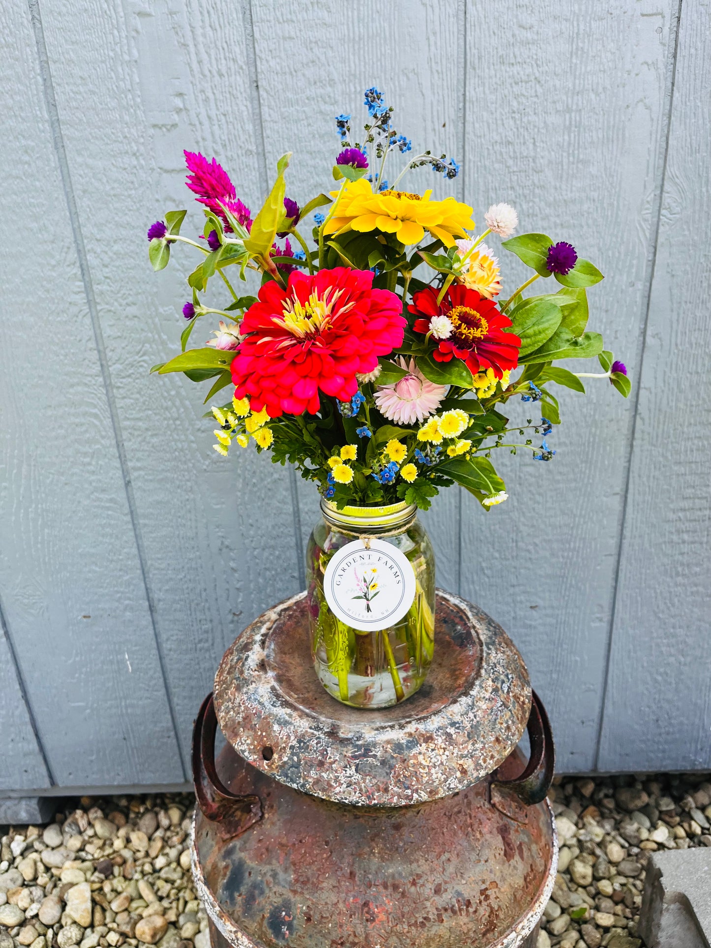 32 Oz. Mason Jar Bouquet