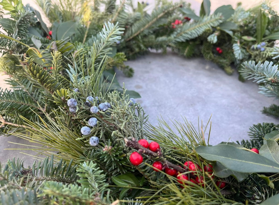 Holiday Wreaths in The Greenhouse December 6th
