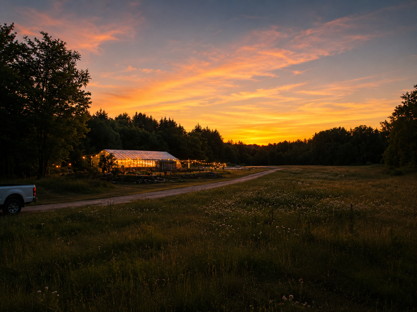 🌕 Full Moon Slow Flow & Sound Bath in the Greenhouse | June 29