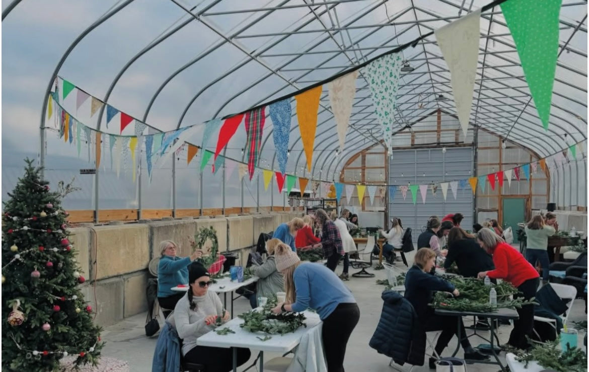 Holiday Wreaths in The Greenhouse December 6th
