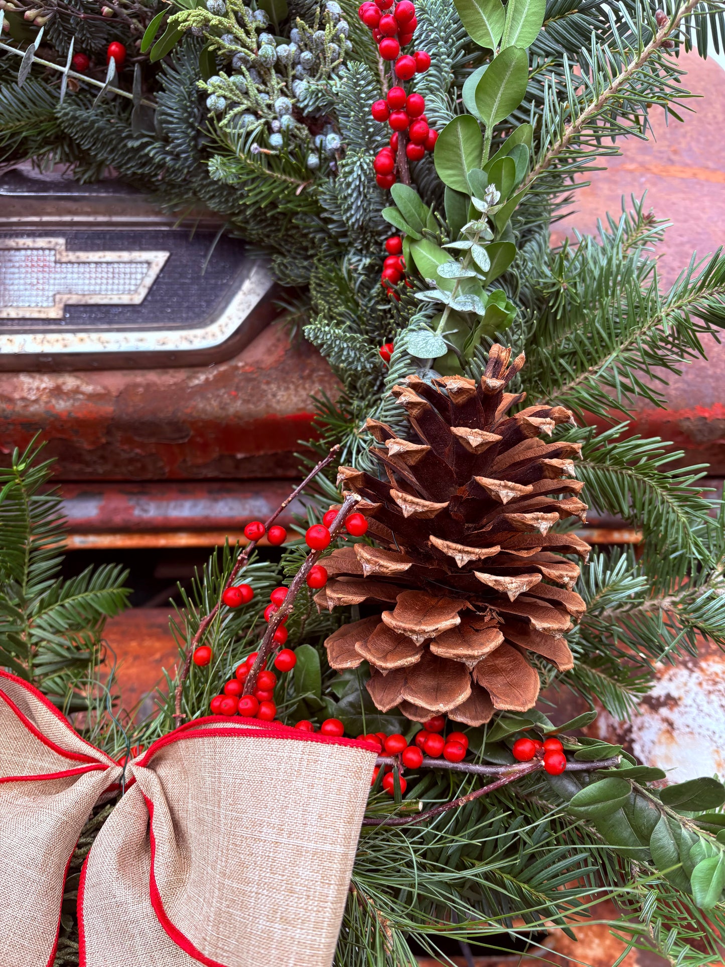 The Winter Farmhouse Wreath