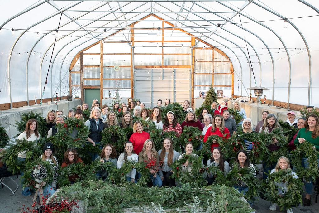 Holiday Wreaths in The Greenhouse November 21st