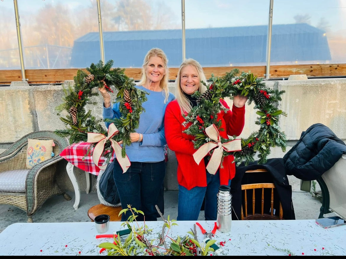 Holiday Wreaths in The Greenhouse December 6th