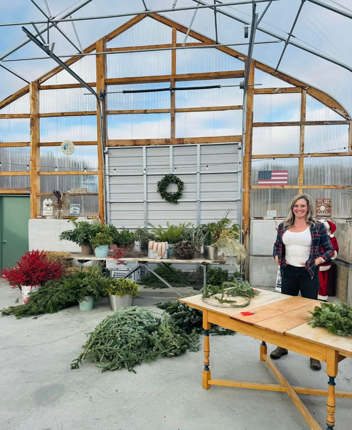 Holiday Wreaths in The Greenhouse December 6th