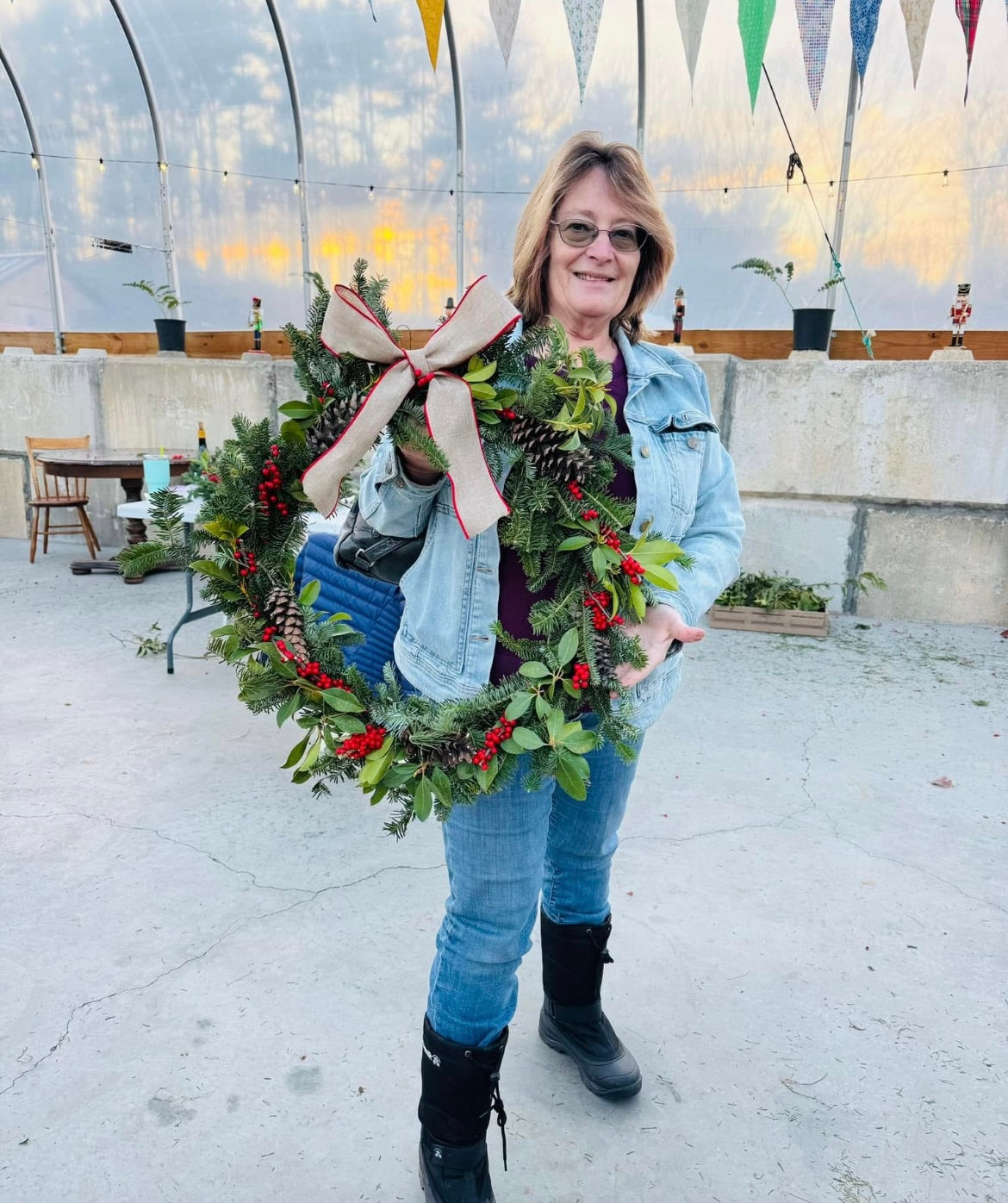 Holiday Wreaths in The Greenhouse December 6th