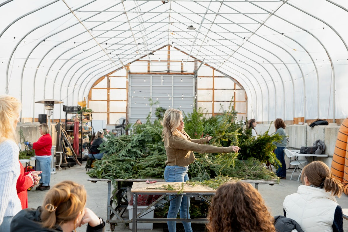 Holiday Wreaths in The Greenhouse November 21st