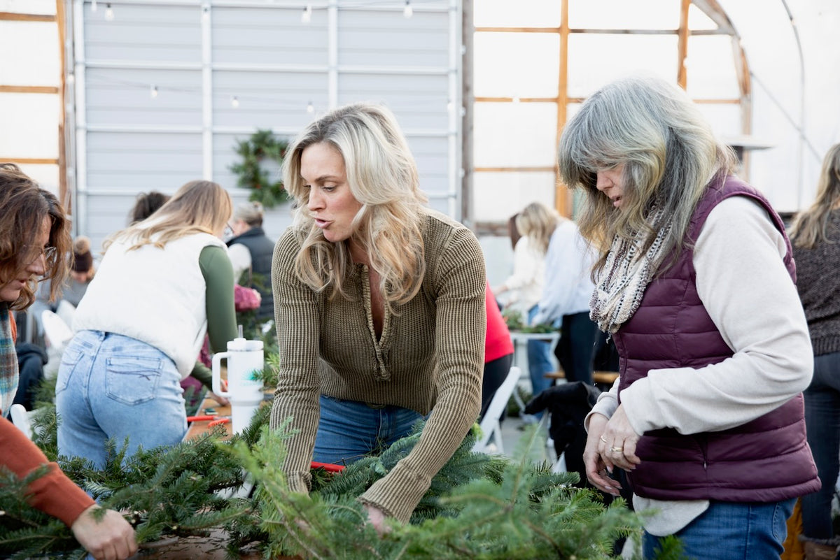 Holiday Wreaths in The Greenhouse November 21st