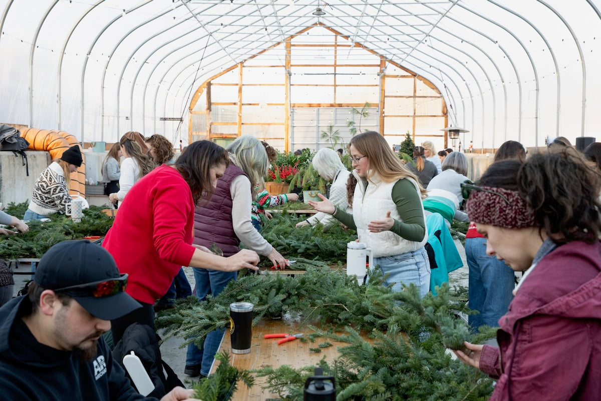 Holiday Wreaths in The Greenhouse November 21st