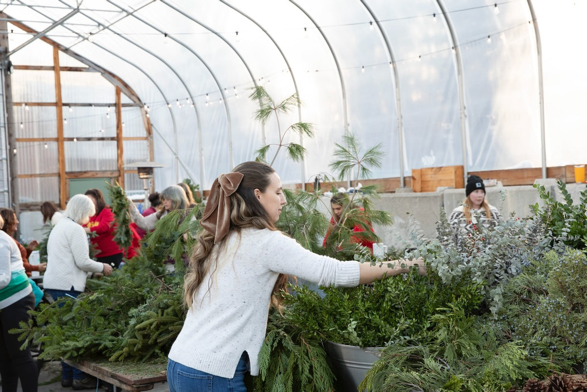 Holiday Wreaths in The Greenhouse November 21st