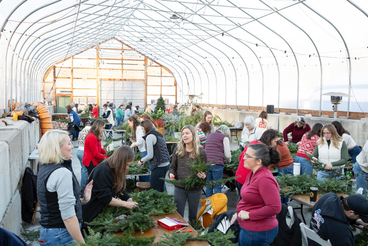 Holiday Wreaths in The Greenhouse November 21st