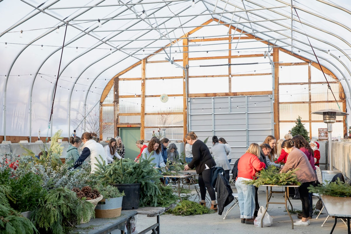 Holiday Wreaths in The Greenhouse November 21st