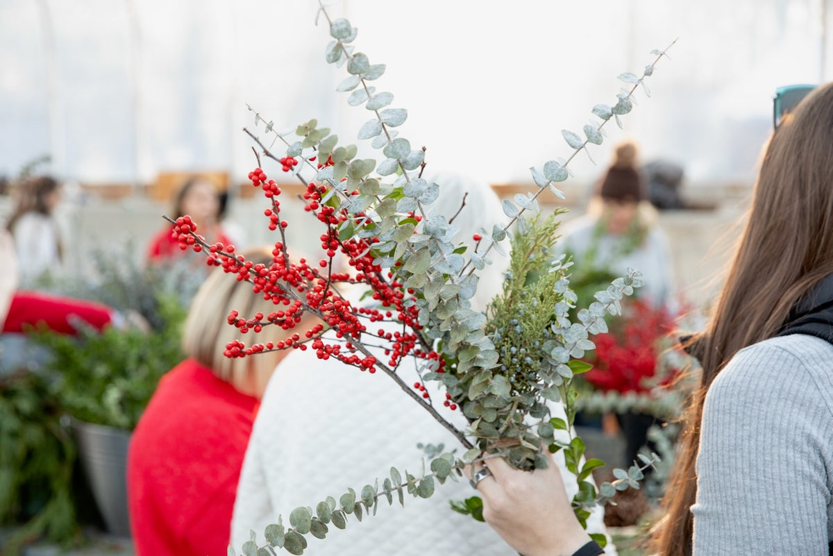 Holiday Wreaths in The Greenhouse November 21st