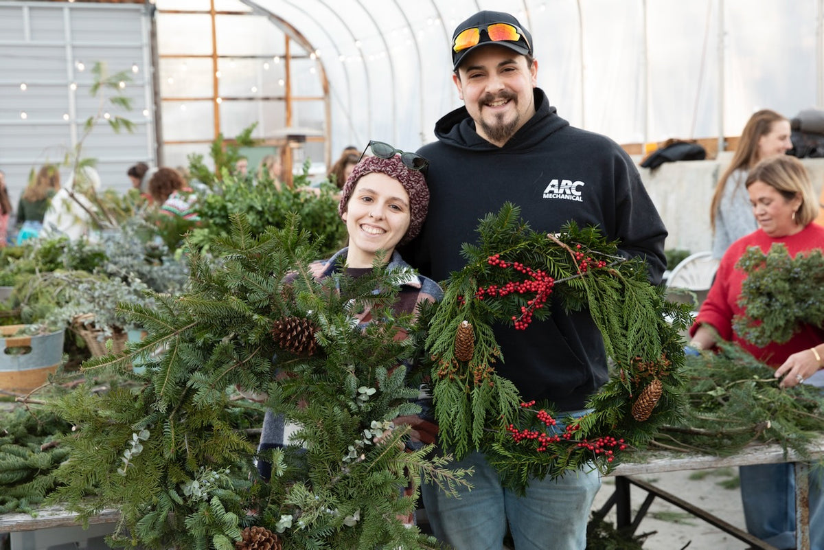Holiday Wreaths in The Greenhouse November 21st