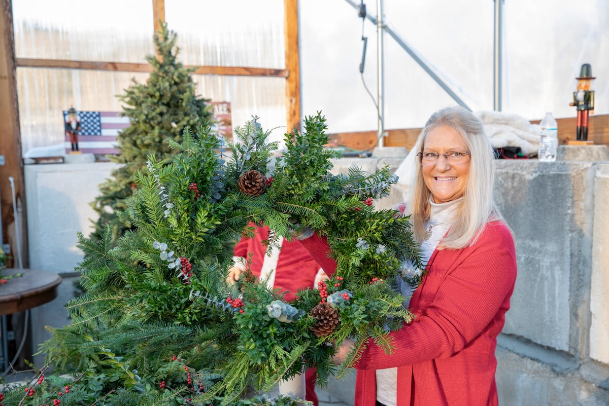 Holiday Wreaths in The Greenhouse November 28th