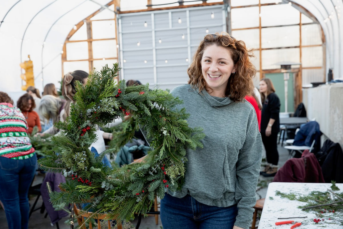 Holiday Wreaths in The Greenhouse November 21st