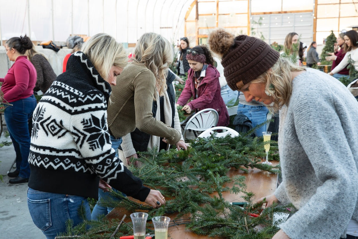 Holiday Wreaths in The Greenhouse November 21st