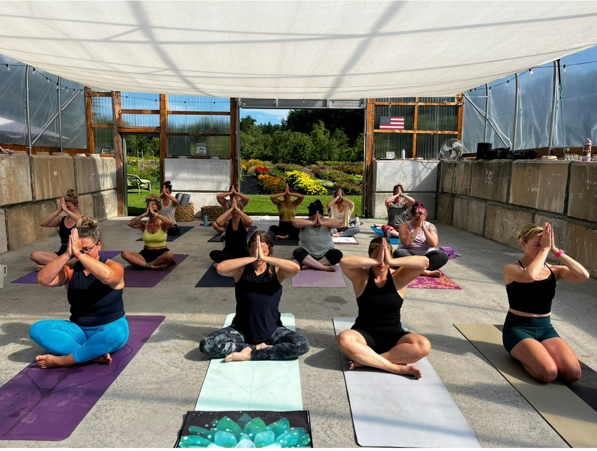 Vinyasa Yoga in the Greenhouse