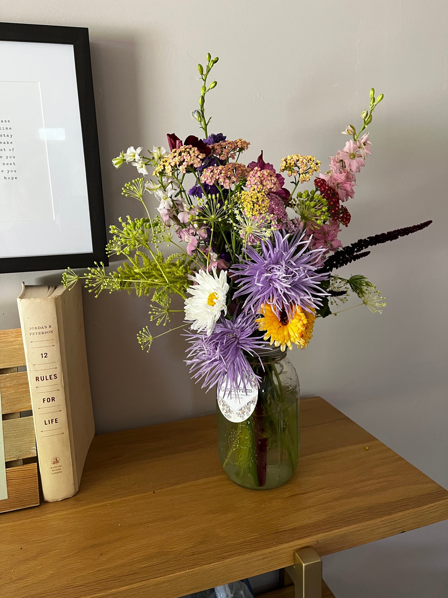 32 Oz. Mason Jar Bouquet