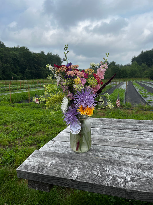 32 Oz. Mason Jar Bouquet