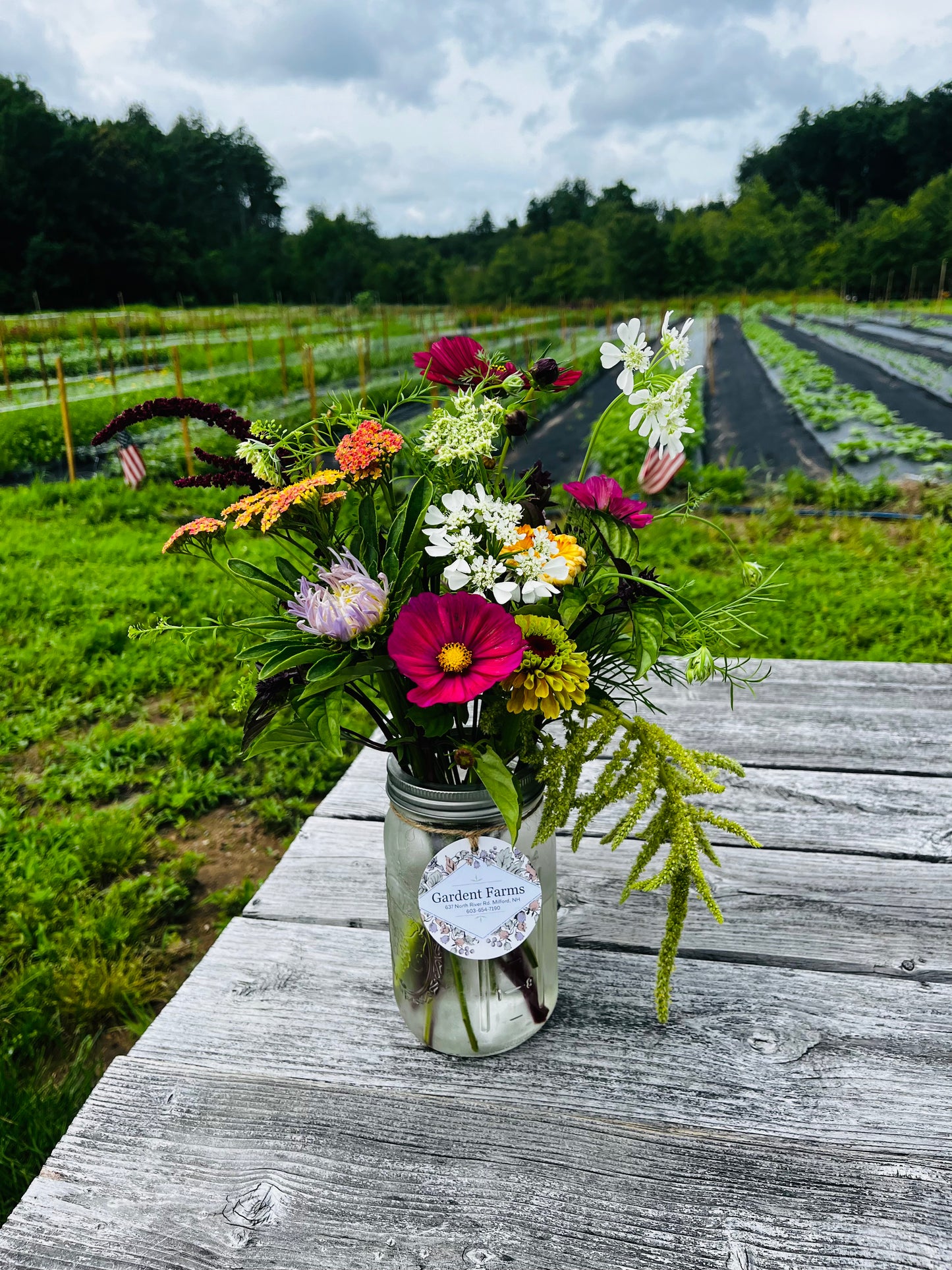 32 Oz. Mason Jar Bouquet